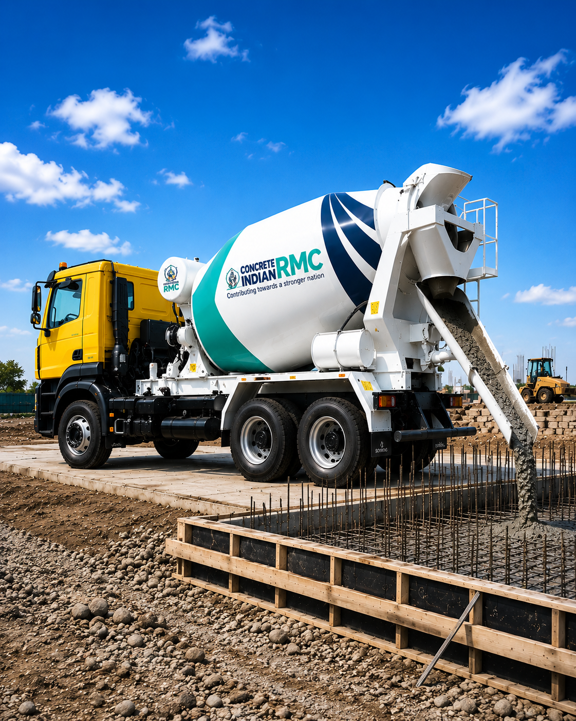 Concrete Indian RMC batching plant