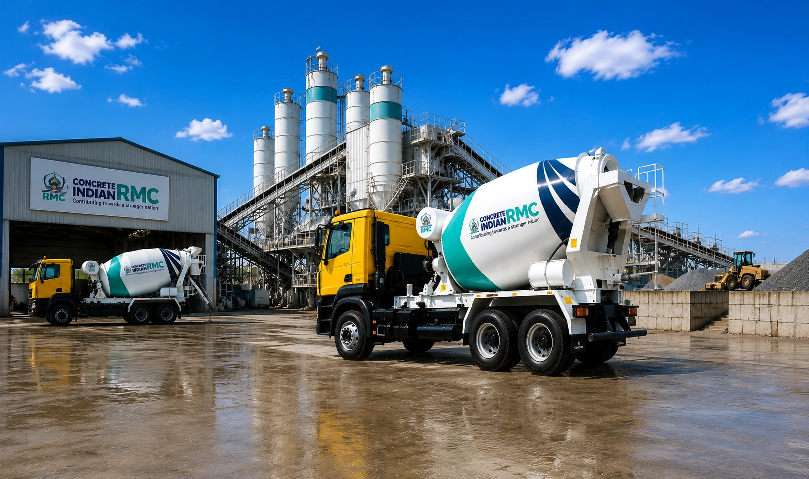 Concrete Indian RMC batching plant, Hyderabad