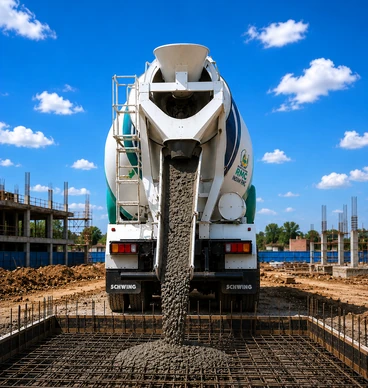 Concrete Indian RMC transit mixer truck