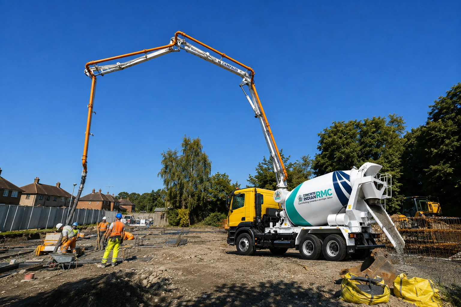 Concrete Indian RMC transit mixer truck
